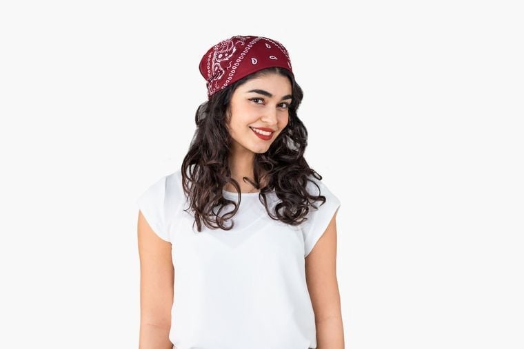 Bandana as a headscarf Bandana as a headscarf