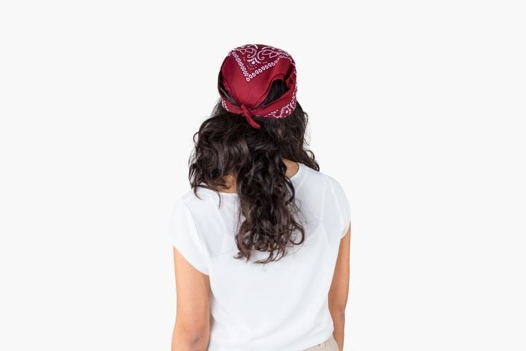 Bandana as a pirate scarf Bandana as a pirate scarf