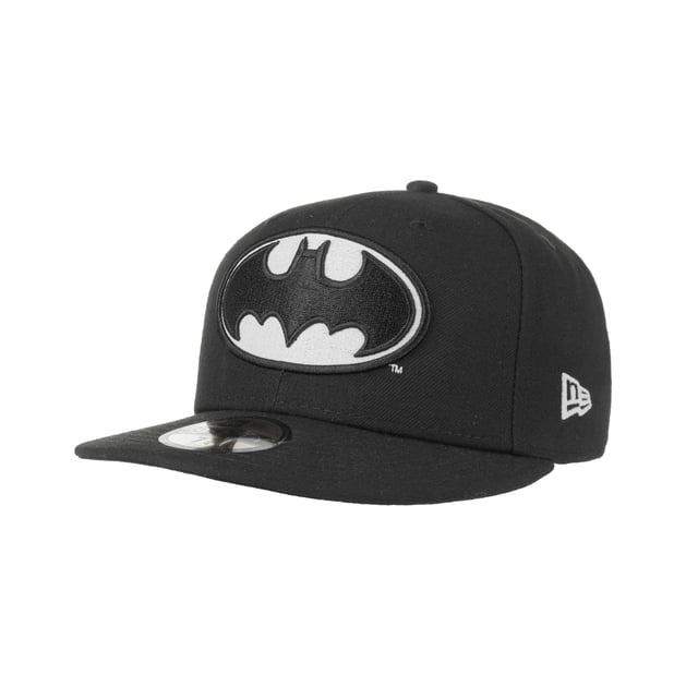 Batman Classic Logo Snapback Baseball Cap - Official Black Curved Bill Cap, One Size Fits Most - View #10