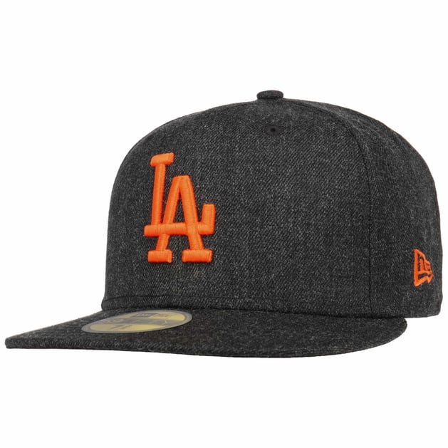 59Fifty Black Base Dodgers Cap by New Era