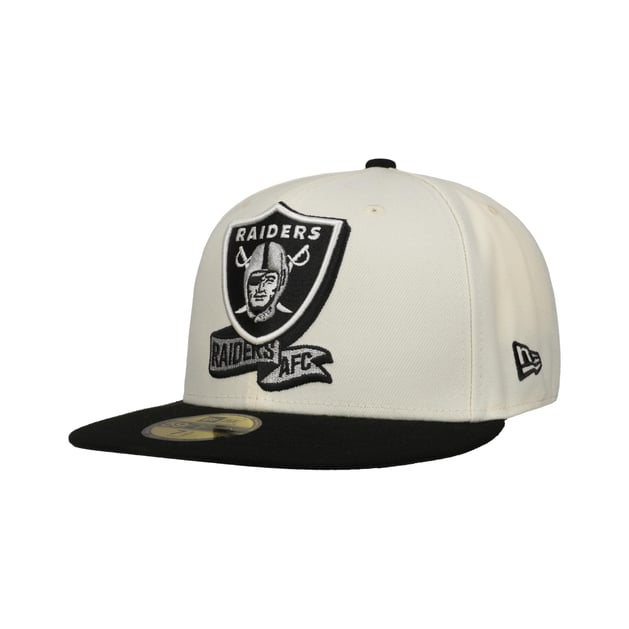 New Era 59Fifty Fitted Cap, Cappellino Da Baseball Per Uomo – Las Vegas Raiders 50 Anni, Collezione Anniversary, 100% Poliestere