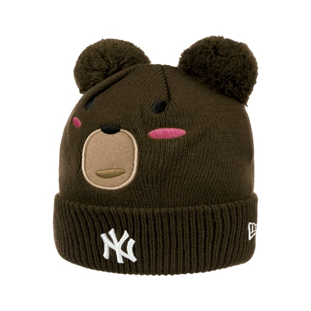 Animal Pom Kids Beanie Hat with Cuff by New Era - £26.95