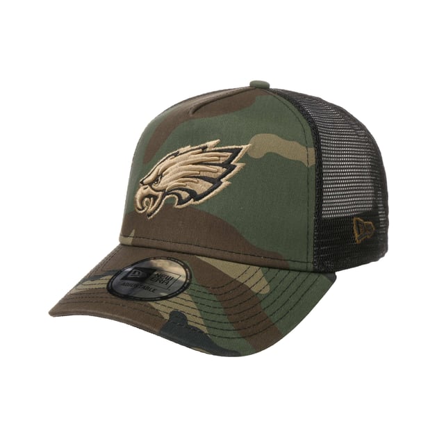 Camo Eagles Ess Trucker Cap by New Era