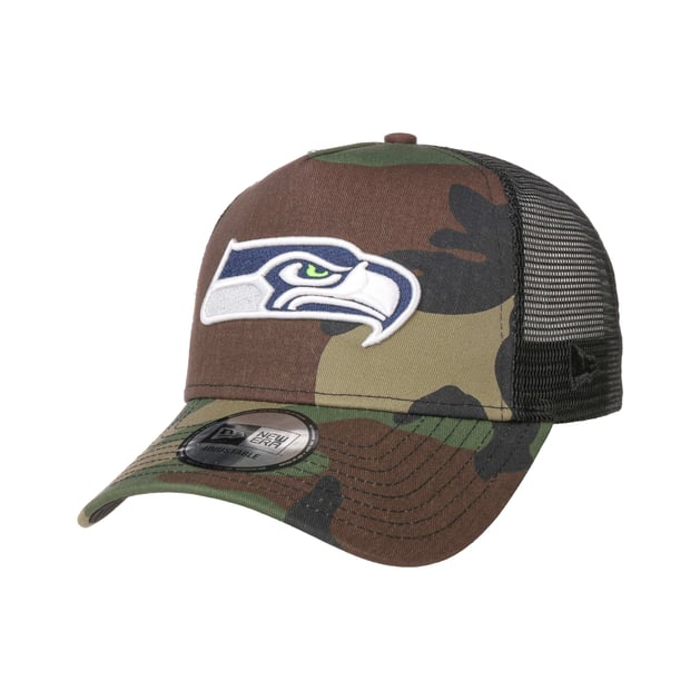 Camo Seahawks Trucker Cap by New Era