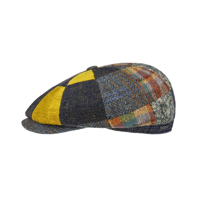 Hatteras Kelwood Patchwork Flat Cap by Stetson