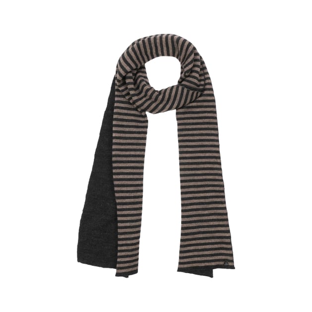 Merino Stripes Knit Scarf by Lierys