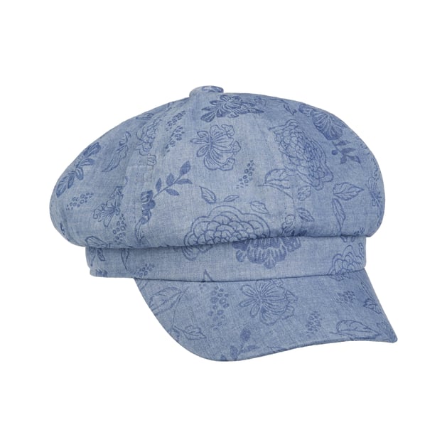 Mixed Flowers Newsboy Cap by Lipodo
