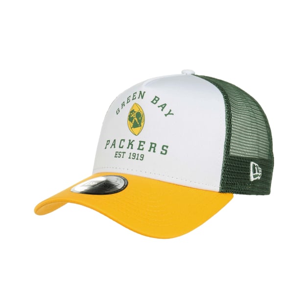 NFL Throwback Packers Trucker Cap by New Era